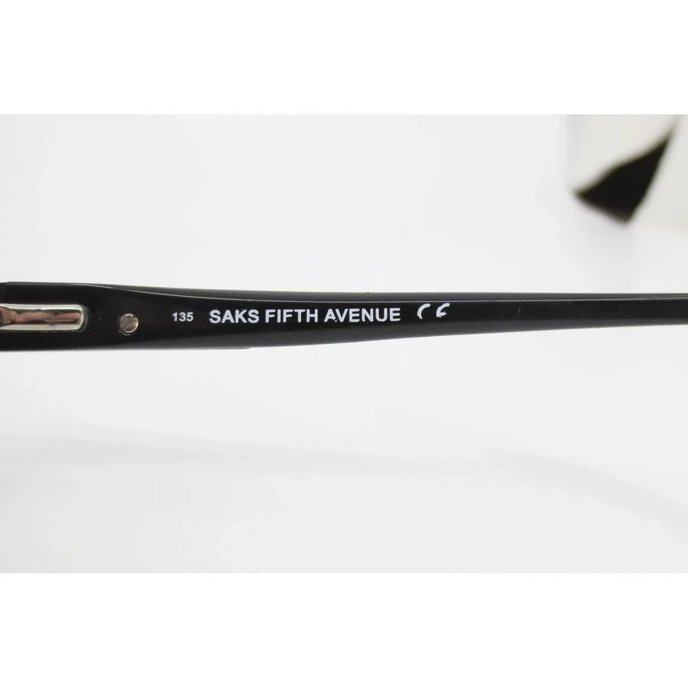 Saks Fifth Avenue SF807 Y7 Black Crystal Embellished Sunglasses 53-17-135
